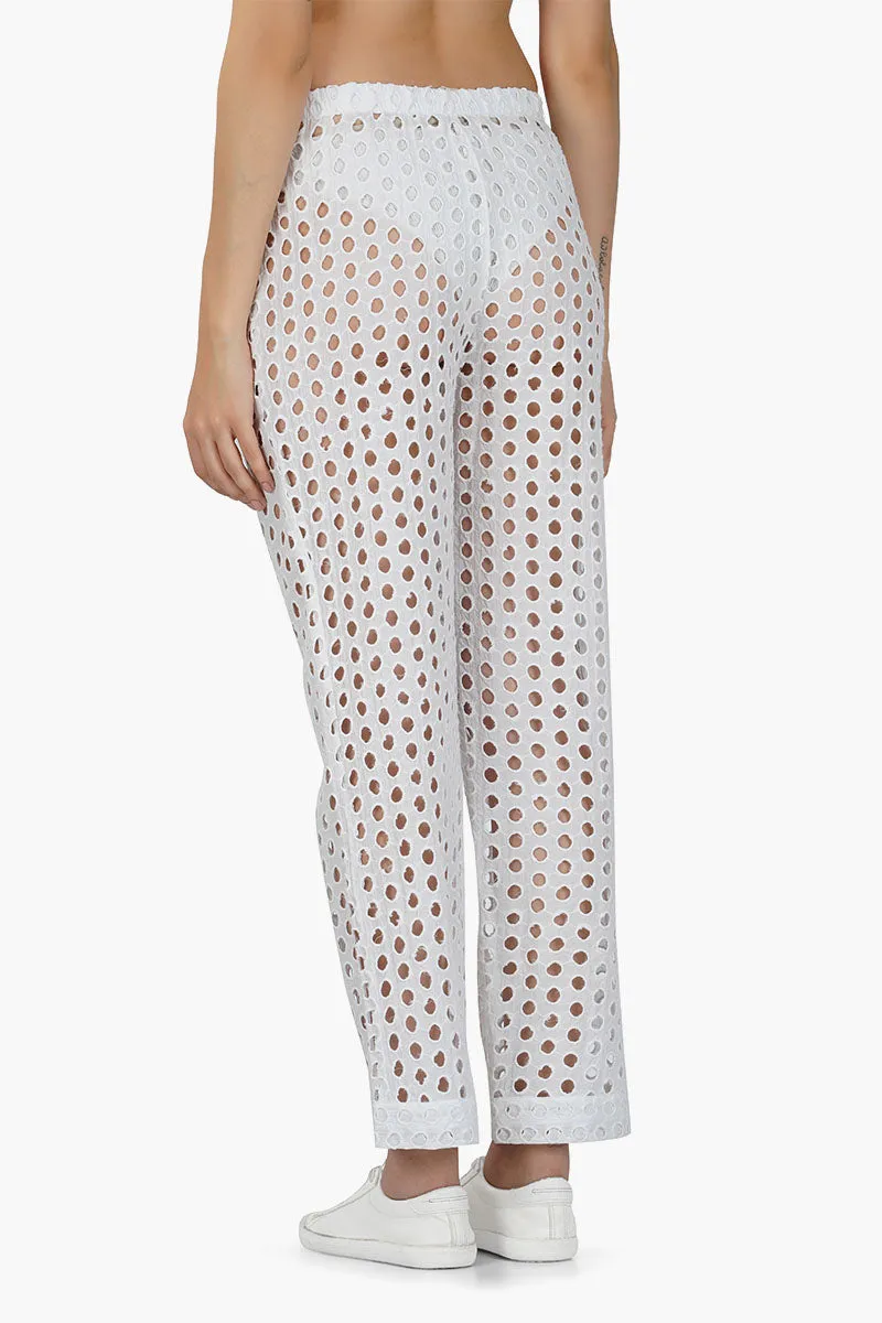 White Loop Pant