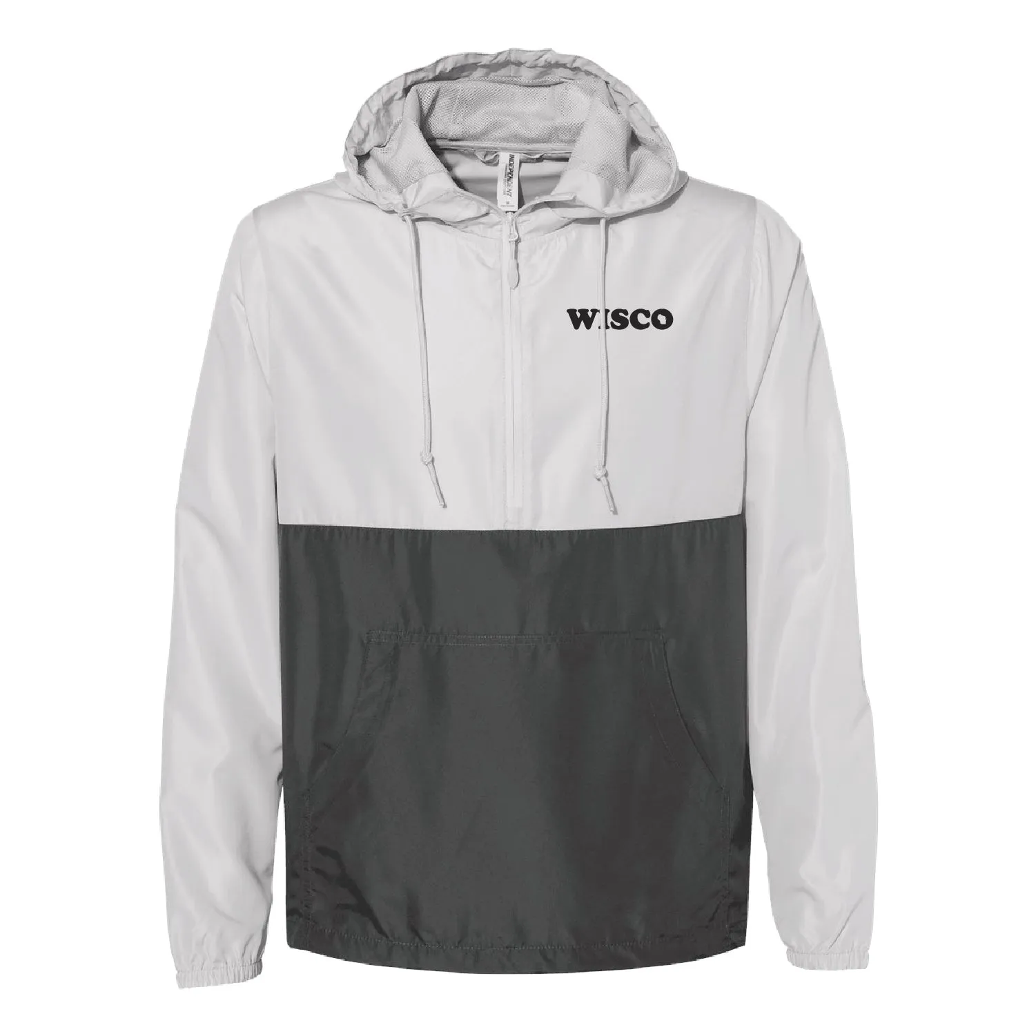 WI160 Unisex Lightweight Quarter-Zip Windbreaker Pullover Jacket