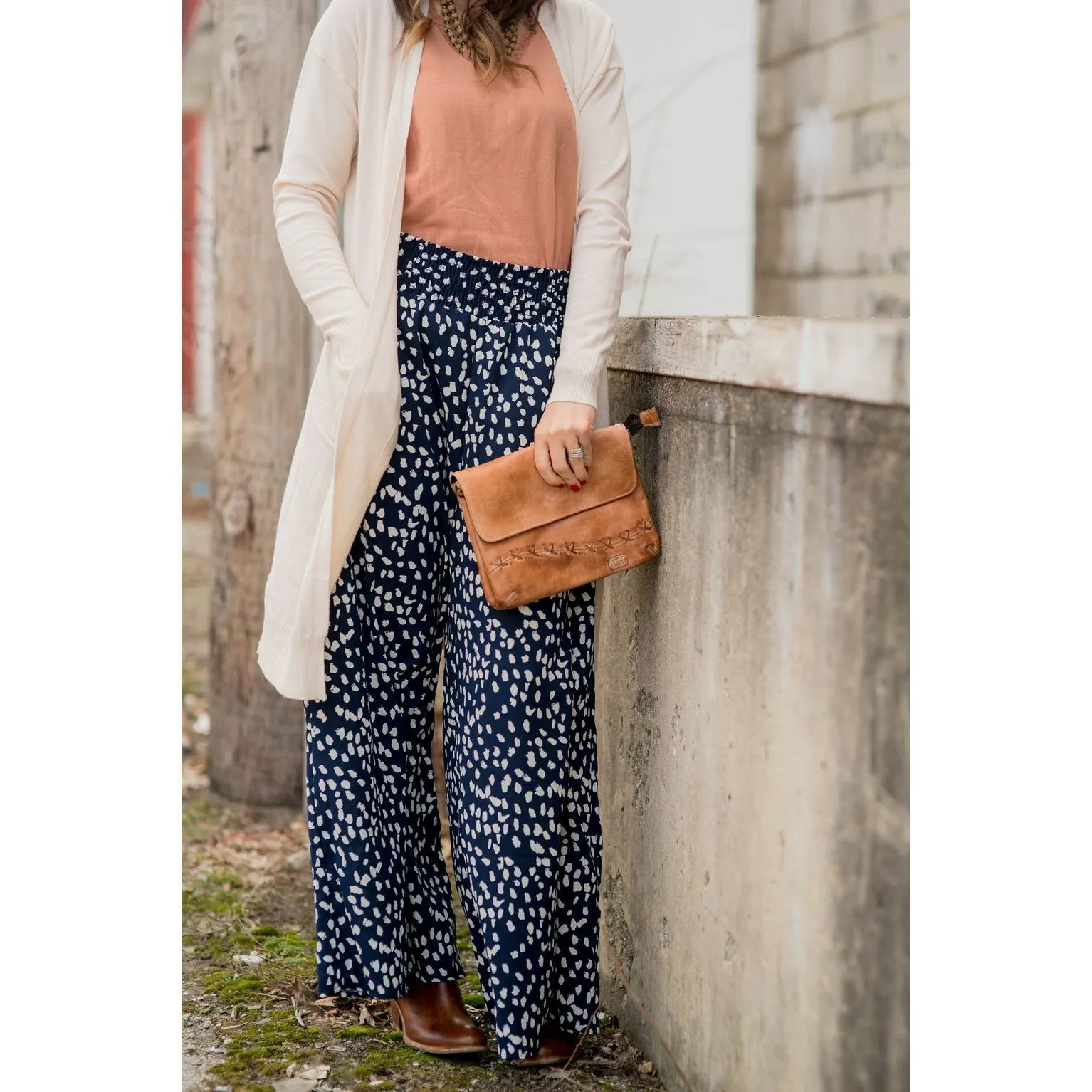 Wide Leg Leopard Pants